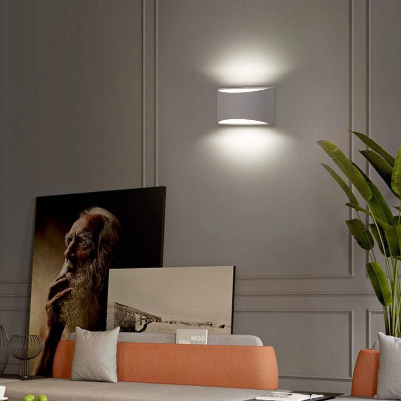 Aipsun Indoor Aluminum Modern LED Wall Sconce Hardwired Interior Wall Lights Set of 2 Up and Down Wall Mount Light for Living Room Bedroom Hallway Corridor Cool White 6000K(with G9 Bulbs) - Image 3